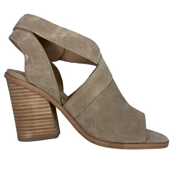 Marc Fisher LTD Taupe Vega Sandal - Size 6.5 - Women - Picture 6 of 14